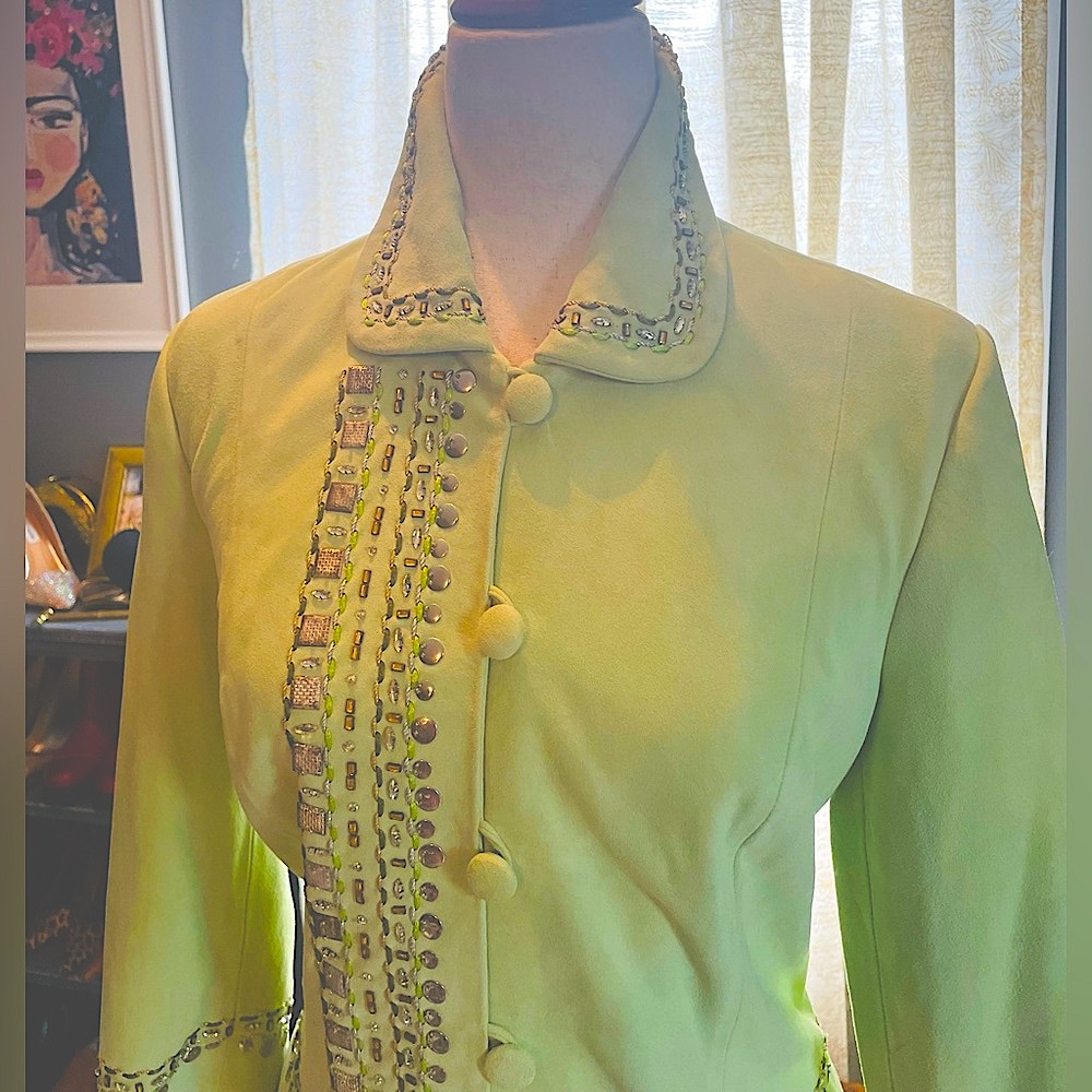 The Wrights Suede Embellished Jacket